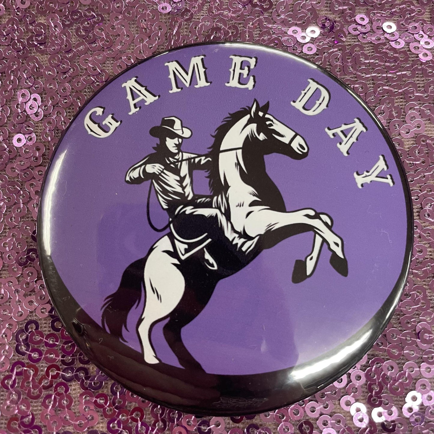 Game Day Rider - 3" Button