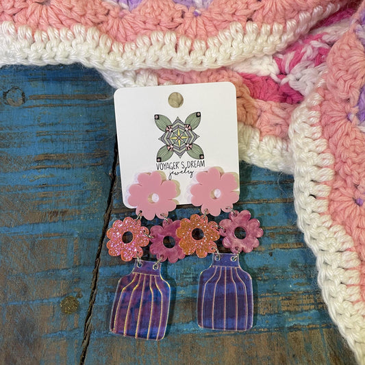 Flower Bouquet Earrings- Voyager's Dream