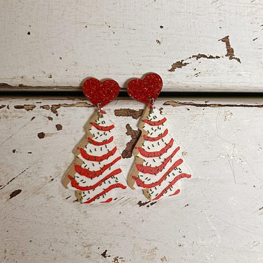 Christmas Tree Treat -Earrings