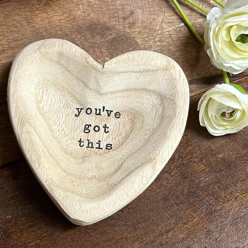 You've Got This Heart Trinket Tray- Mud Pie
