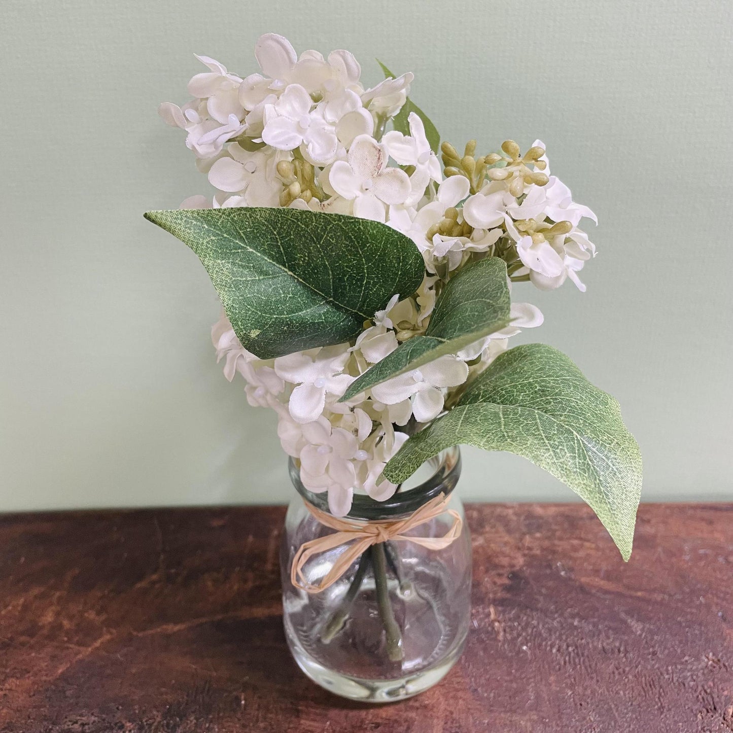 White Lilac Jar - Primitives By Kathy