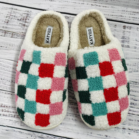 Christmas Checkered Slippers- Katydid