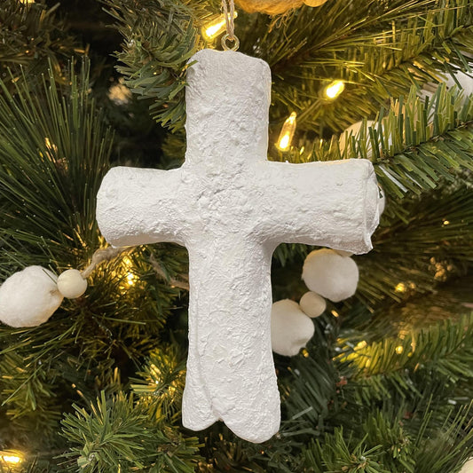 Cross Ornament- Mud Pie