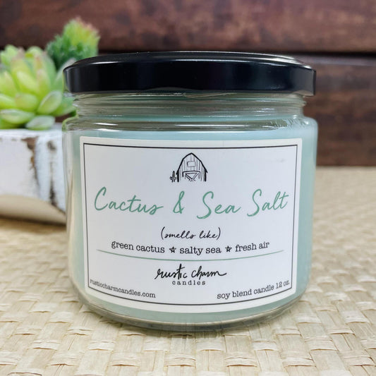 Cactus & Sea Salt Candle- Rustic Charm