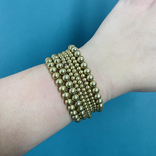 Vintage Gold Ball Bracelet Stack - LBF