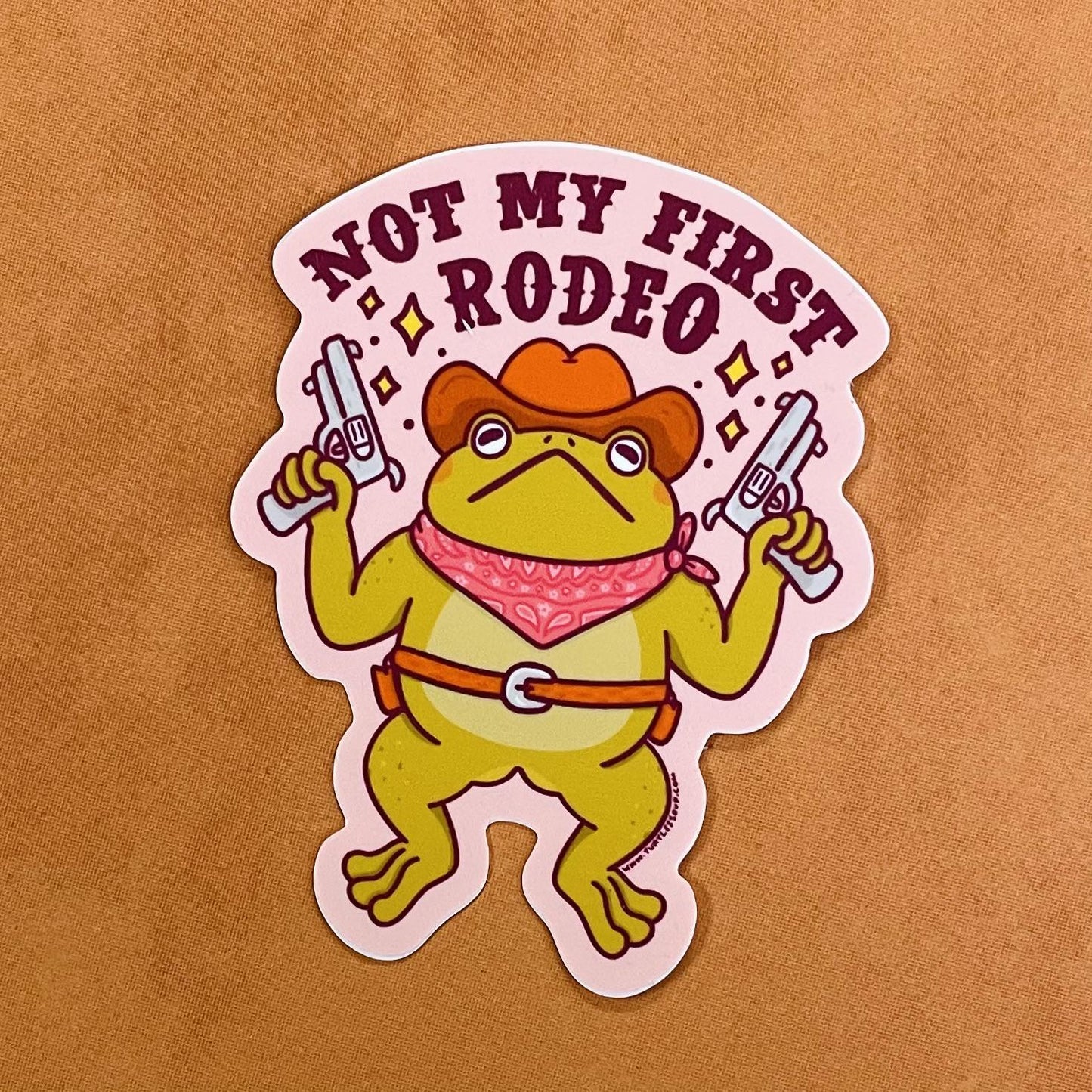 Rodeo Frog Sticker - Turtle Soup