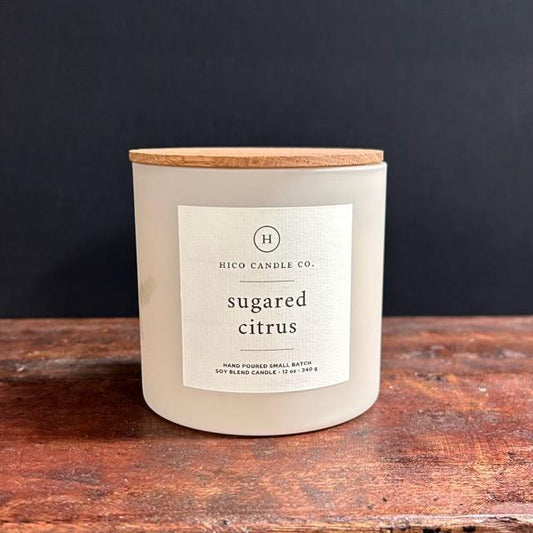 Sugared Citrus Candle- Hico Candle Co.