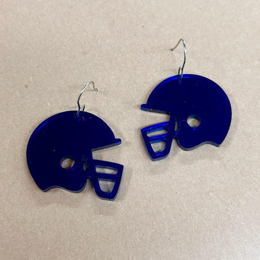 Navy Helmet Earrings- Doohickies