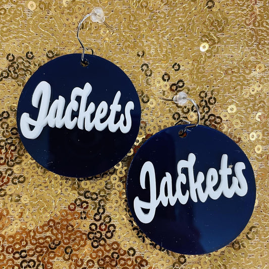 Jackets Circle Earrings- Doohickes