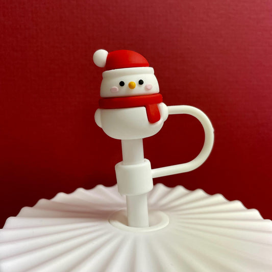 Christmas Straw Topper - Snowman